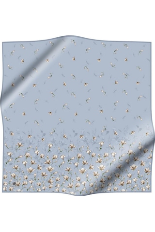 Vissona Twill İpek Eşarp - 51776 - 0030 Mavi
