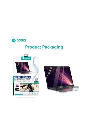 Premium Şeffaf Film Yüzey Örtüsü Bilgisayar Koruma Coteci Apple MacBook Uyumlu Air 13 Hd Ekran Koruyucu