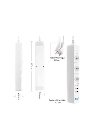Vtn Bp-01 Wifi Yüksek Akım Korumalı Hızlı Şarj Özellikli Akıllı Priz 0 - 2 M