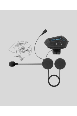 Mey İthalat Bt22 Kask Bluetooth Kulaklık 5.0 Suya Dayanıklı, Gürültü Önleyici, Uzun Pil Ömürlü Ye