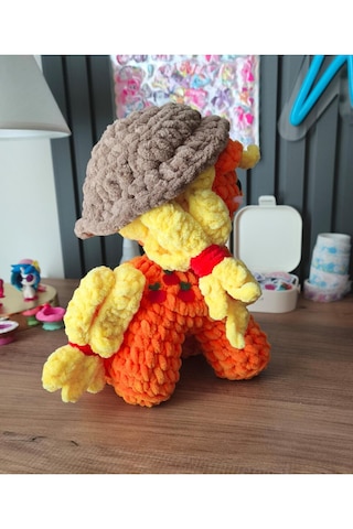 El Yapımı Tığ İşi My Little Pony Peluş Oyuncak Applejack 02 - Çok Renkli