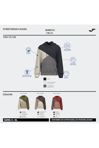 Joma 700119.484 Mimetic Unisex Sweatshirt Renkli