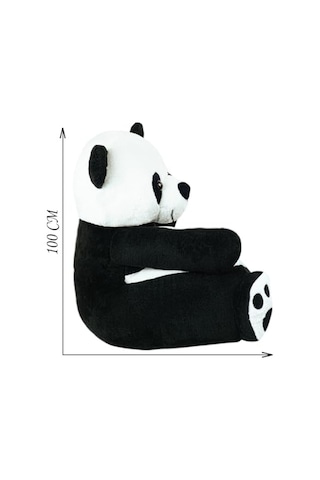 Peluş Çocuk Koltuğu, Bebek Oturağı, Puf Tasarım Açık Gri