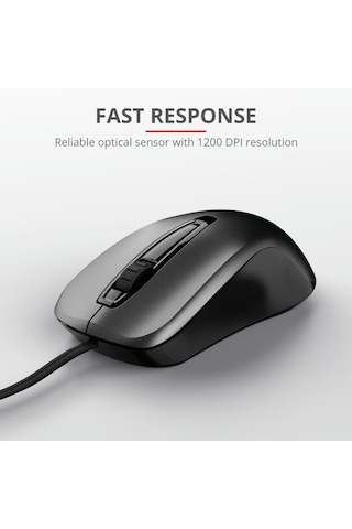 Trust 23733 Carve USB 1200 DPI Mouse