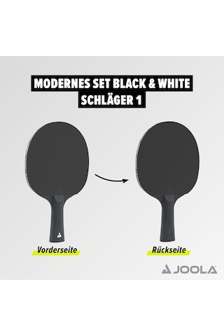 Joola Table Tennis Bat Set Consisting Of 2 Table Tennis Bats + 8 Table Tennis Balls - Ideal For Families, Beginners And