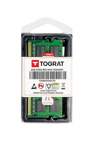 Tograt TGR800D2S6/2G 2 GB DDR2 800 MHz CL6 Notebook Ram