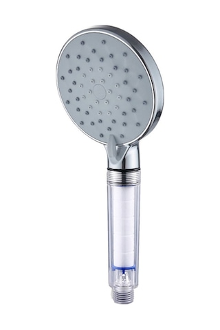 Kustar Kireç Önleyici Filtreli Nilüfer Banyo Duş Başlığı 5 Fonksiyonlu Krom
