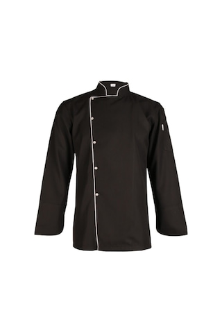 Unisex Chef Aşçı Mutfak Ceket Siyah Unisex Chef Aşçı Mutfak Ceket Siyah