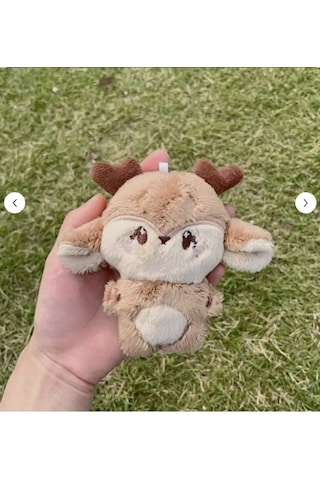 Pepikon Enhypen Skzoo Kpop Peluş Oyuncak Anahtarlık 10 Cm Süpriz Hediyeli Açık Kahverengi - Bej