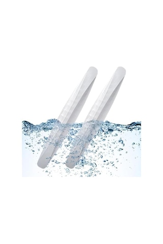 2 Adet Karbon Fiber Görünümlü Tampon Koruyucu Şerit 40,5 Cm Yapışkanlı Esnek Köşe Koruma Beyaz Renkli, Araç Ön Ve Arka Tampon İçin Çizik Önleyici Şerit, Tüm Araçlara Uyumlu Açık Mavi