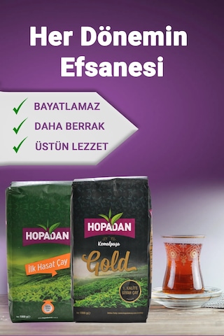 Hopadan İlk Hasat + Gold Çay 2 x 1 KG