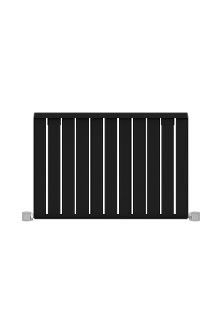 600x872mm Armoni Yatay Alüminyum Radyatör Silk Patern Black Pütürlü Siyah