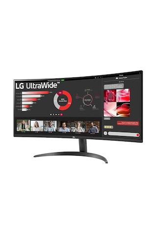 LG UltraWide 34WR50QC-B 34" 5 MS 100 Hz WQHD Curved VA LED Monitör