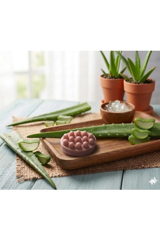Je İxir %100 Doğal El Yapımı Aloe Vera Masaj Sabunu Kokusuz - Bitki