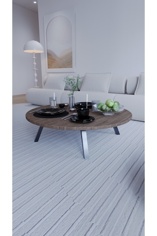 Kozalak Şık Katlanabilir Yuvarlak Yer Sofrası