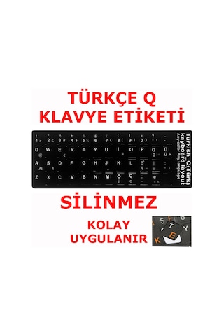 Türkçe Q Klavye Etiketi Notebook Klavye Sticker Laptop Pc Sticker