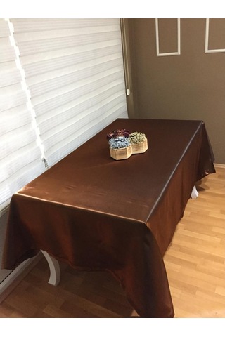 Finezza Kristal Monoray Kumaş Kahve Masa Örtüsü Dikdörtgen 140X2 (484501107)