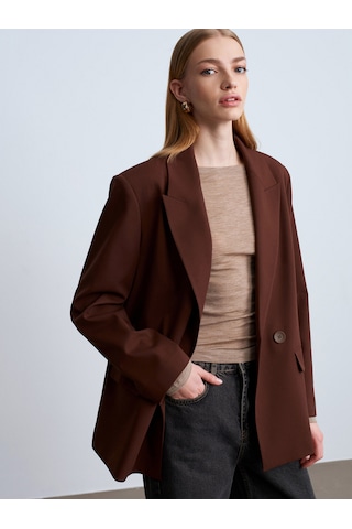 Dilvin 60767 Blazer Ceket-açık Kahve Açık Kahve