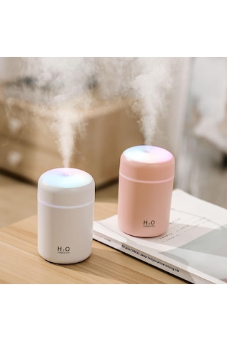 Çeşithane Mini Hava Nemlendirici Aromaterapi Ultrasonik Sessiz Nemlendirici Usb Şarjlı Buhar Makinesi Ev Araba Rv Uy