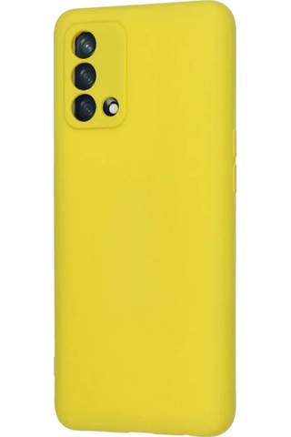 A74 4g Kılıf Nano İçi Kadife Silikon - Sarı