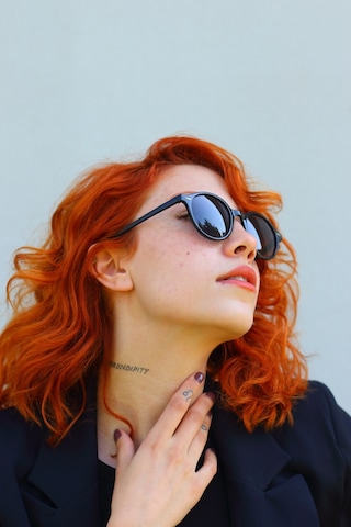 Focus On TS017 Lemon Black Retro Yuvarlak Polarize Kadın Güneş Gözlüğü