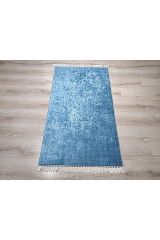 Yamalıhome Style K1003 Kırık Mavi 80X150 Cm Baskı Kilim