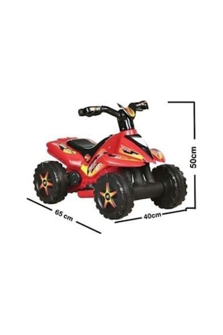 Power 6v Akülü Atv - Kırmızı Beyaz
