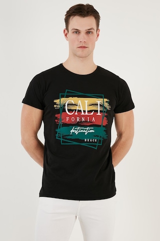 Buratti Pamuklu Baskılı 3'lü Paket T Shirt Erkek T Shirt 541s3 Siyah-lacivert-beyaz Siyah - Lacivert - Beyaz