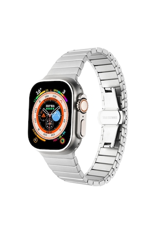 Watch 40mm Kordon Uyumlu Krd-79 Metal Strap Kayış Mkst- Gri