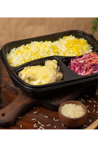 Termoform 3 Gözlü Yemek Kabı + Kapak - 200 Adet Mikro Dalga'da Kullanılabilir Diğer