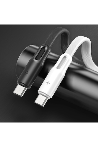 Rock S1 Micro Usb Şarj Ve Data Kablosu Flat Yassı 1Mt 2A Siyah