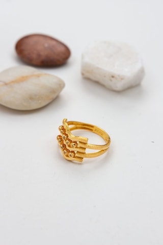 Latif Kuyumculuk 22 Ayar Altın Zigzag Dorika Kadın Yüzük Lkyzk1548 Altın