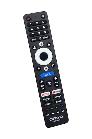 Onvo Google Tv Logolu Kumanda Live Tv Tuşlu - Ses Komutlu