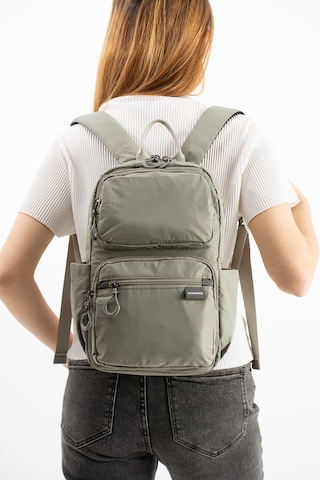 Özer-6032 Sanmorris Suya Dayanıklı Paraşüt Kumaş Unisex Sırt Çantası Açık Gri