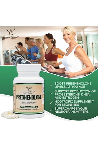 Double Wood Pregnenolone 100mg Converted To Progesterone To ...