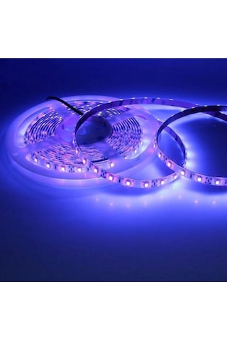 12V UV Şerit Led 2835 SMD 120 Ledli Black Light 1 Mt Ultraviyole