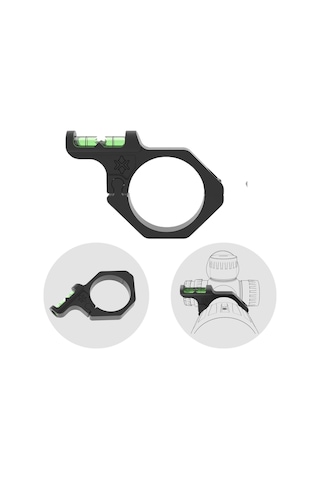 X-accu 30mm Dürbün Terazisi Yan Offset Bubble Genıı Scacd-26 Siyah