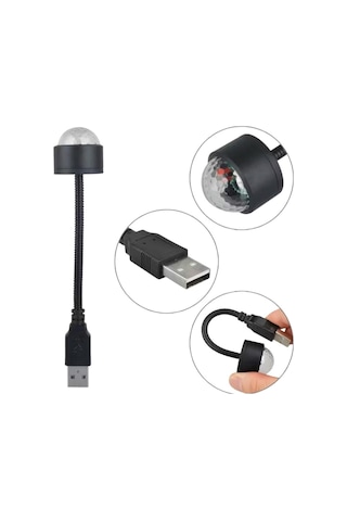 Ollevra Usb Sese Duyarlı 8 Farklı Mod Işıklı Led Atmosfer Ambiyans Aydınlatma Işığı