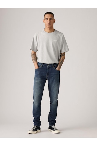 Levi's Lse 512 Slım Taper Erkek Mavi Jean Pantolon A2087-0086-11529 Dark Indigo - Worn In