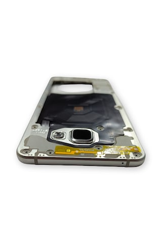 Samsung A710 Kasa Samsung Samsung Uyumlu Galaxy A7 2016 Gri Renk Orta Kasa Çıtalı On Off Ses Tuş Bordu Buzzer Hoparlör Kamera Lens Açık Gri