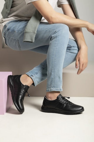 Ziya, Erkek Hakiki Deri Sneaker 1511037zs08 Siyah 1311013 S08 000 Siyah