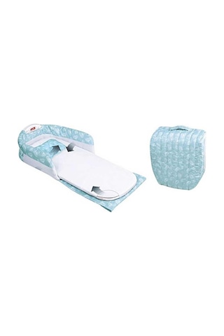 MÜZİKLİ PORTATİF BABYCİM BEBEK YATAK 028-1 / A1104384B Açık Mavi