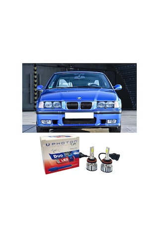 Bmw E36 Led Xenon Uzun Far Ampulü H7 Duo Yeni Seri Beyaz 1996-2000