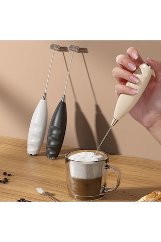Elmpaly Beyaz 1 Adet Taşınabilir Elle Tutulan Süt Köpürtücü Ve Mini Çırpıcı Diğer