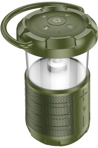 Borofone Kamp Lambası Ve Bluetooth Işıklı Kablosuz Hoparlör Yeşil