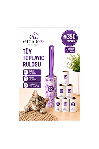 Tüy Toplayıcı Rulo Seti 7 Başlık 350 Yaprak Kedi Köpek Tüyü Ve Toz Toplayıcı Tüy Toplayıcı Rulo Seti 7 Başlık 350 Yaprak Kedi Köpek Tüyü Ve Toz Toplayıcı