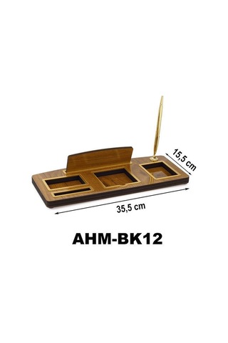 Ahşap Masa İsimliği Tek Kalemli Bk12