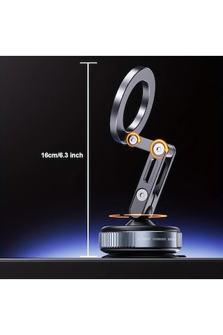 Willowhaven Desiontal X53 Emme Kupasi Araba Vakumlu Manyetik Telefon Tutucu 360 Derece Metal Ayarlanabilir Stand Kompakt