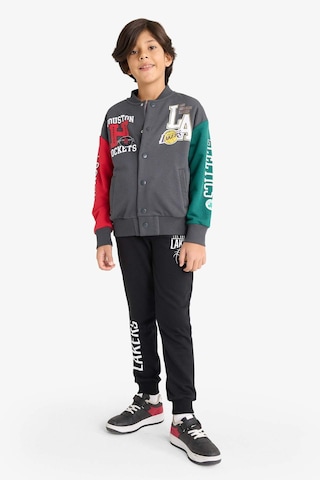 Defacto Erkek Çocuk Nba Current Teams Kolej Yaka Sırt Baskılı Bomber Ceket E8845a825auar31 Antrasit