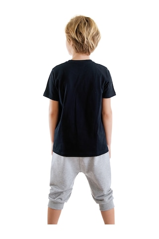 Denokids Mushi Catch Wave Erkek Çocuk T-shirt Kapri Şort Takım Çok Renkli